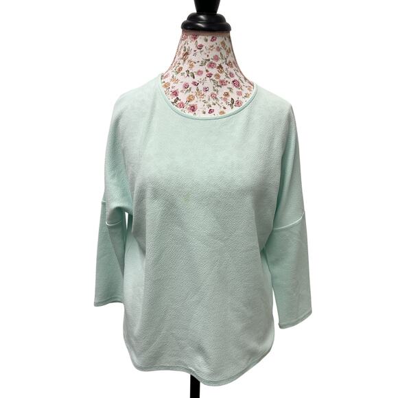 Bar III Tops - 🌿 Bar III Mint Green Top US L Minimalist Chic Soft Stretch Casual Blouse